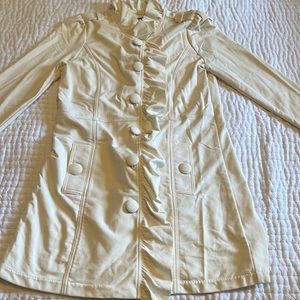 Kut from The Kloth Ivory ruffled jacket/coat